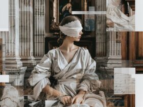 Opere d'arte classica reinterpretate con tecniche miste