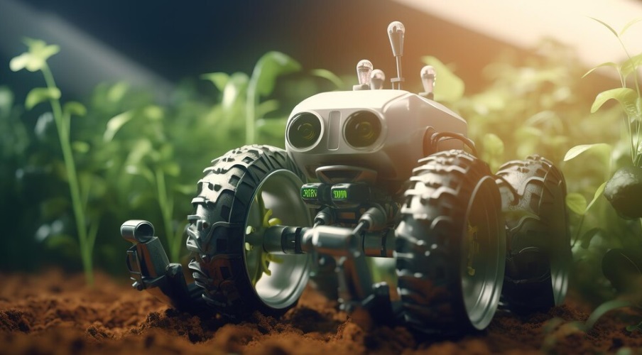 robot giardino sulla fertilità del suolo